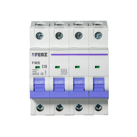 FMB-C 6kA 4P 10 х-ка C Автоматический выключатель